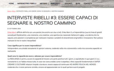 Essere capaci di segnare il nostro cammino